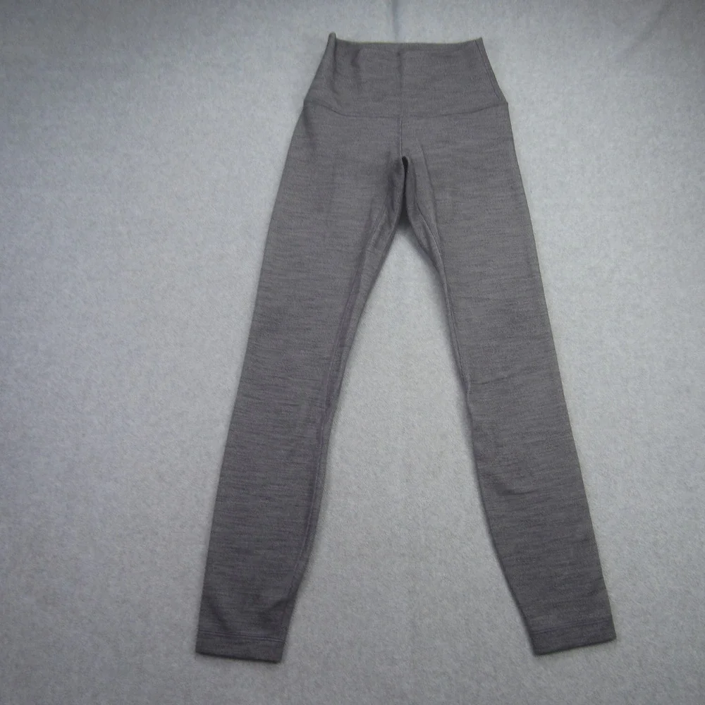 Lululemon Leggings Womens 2 Gray Align‎ Crop High Rise Yoga Athletic